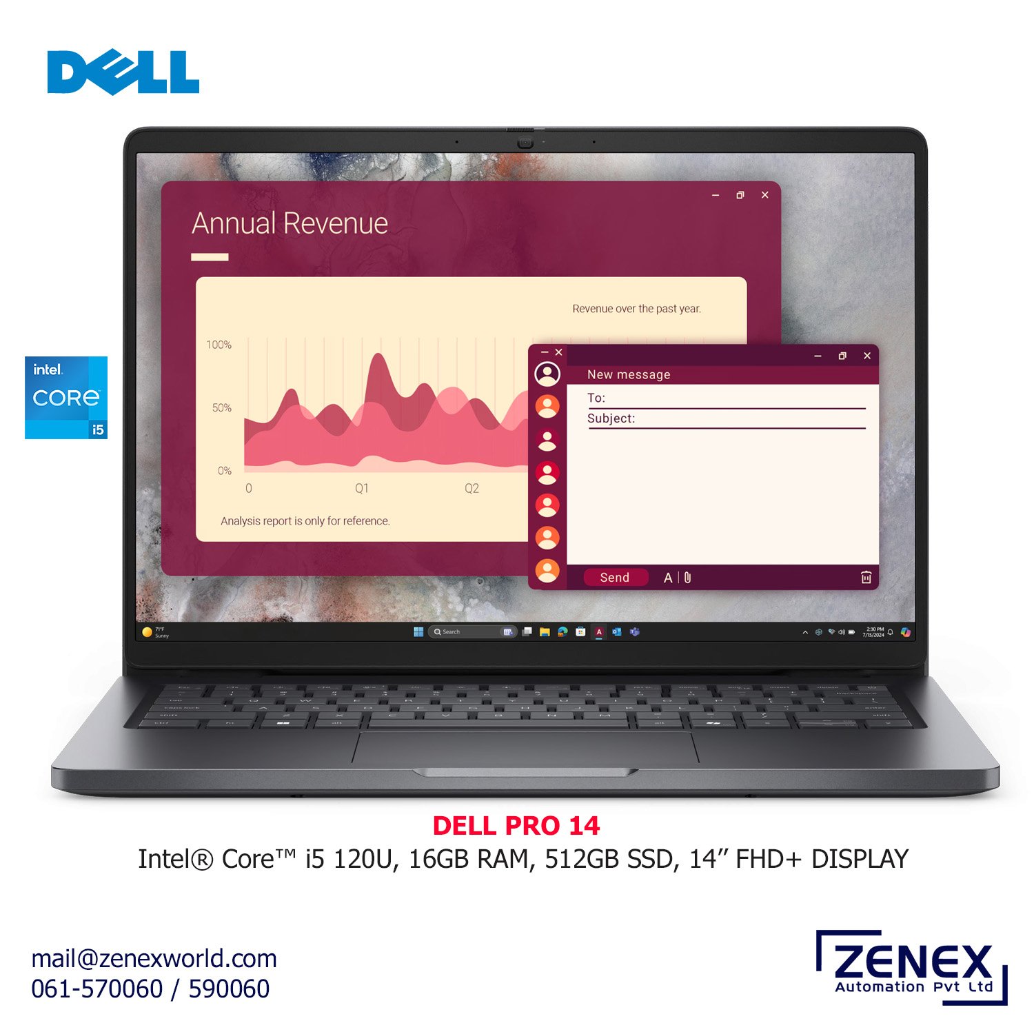 Zenex-Dell-Pro14-Intel5-16GB_1 DELL PRO 14 (PC14250) - Image 1