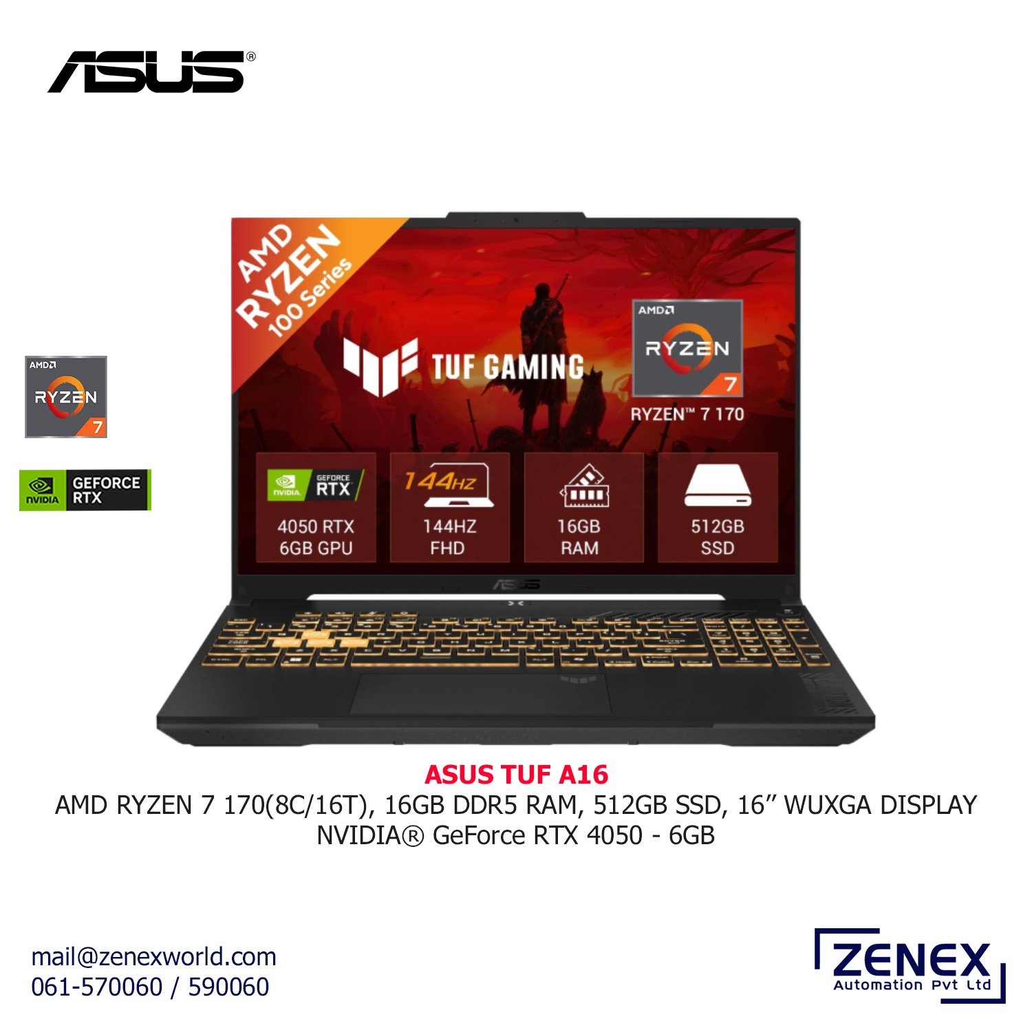 Zenex-Asus-TUF-A16_1 ASUS TUF A16 RYZEN 7 (FA607NUQ) - Image 1