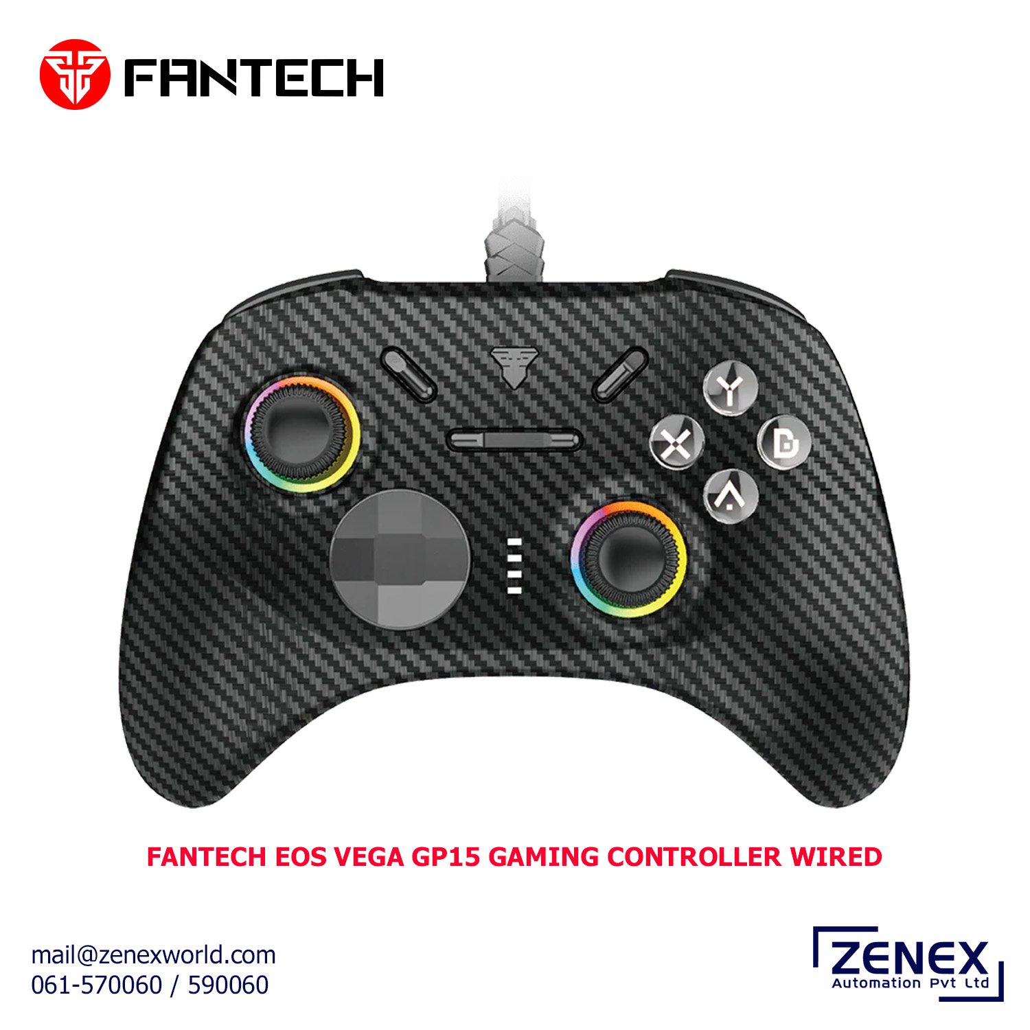 Zenex-Fantech-Eos-Vega-Gp15-Gaming-Controller-Wired_1 FANTECH EOS VEGA GP15 GAMING CONTROLLER WIRED - Image 1