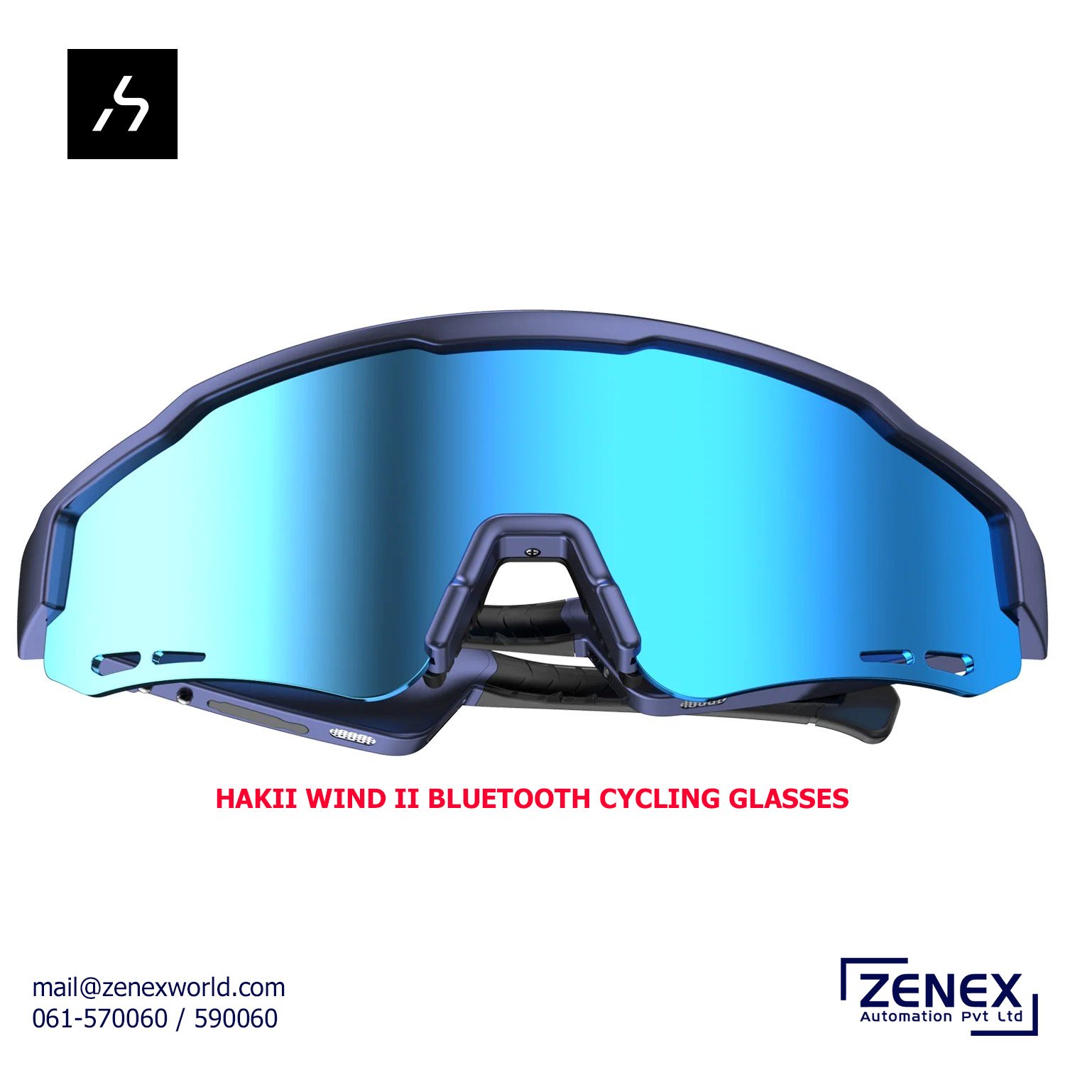 Zenex-Hakii-Wind-II-Bluetooth-Cycling-Glasses_1 HAKII WIND II BLUETOOTH CYCLING GLASSES - Image 1