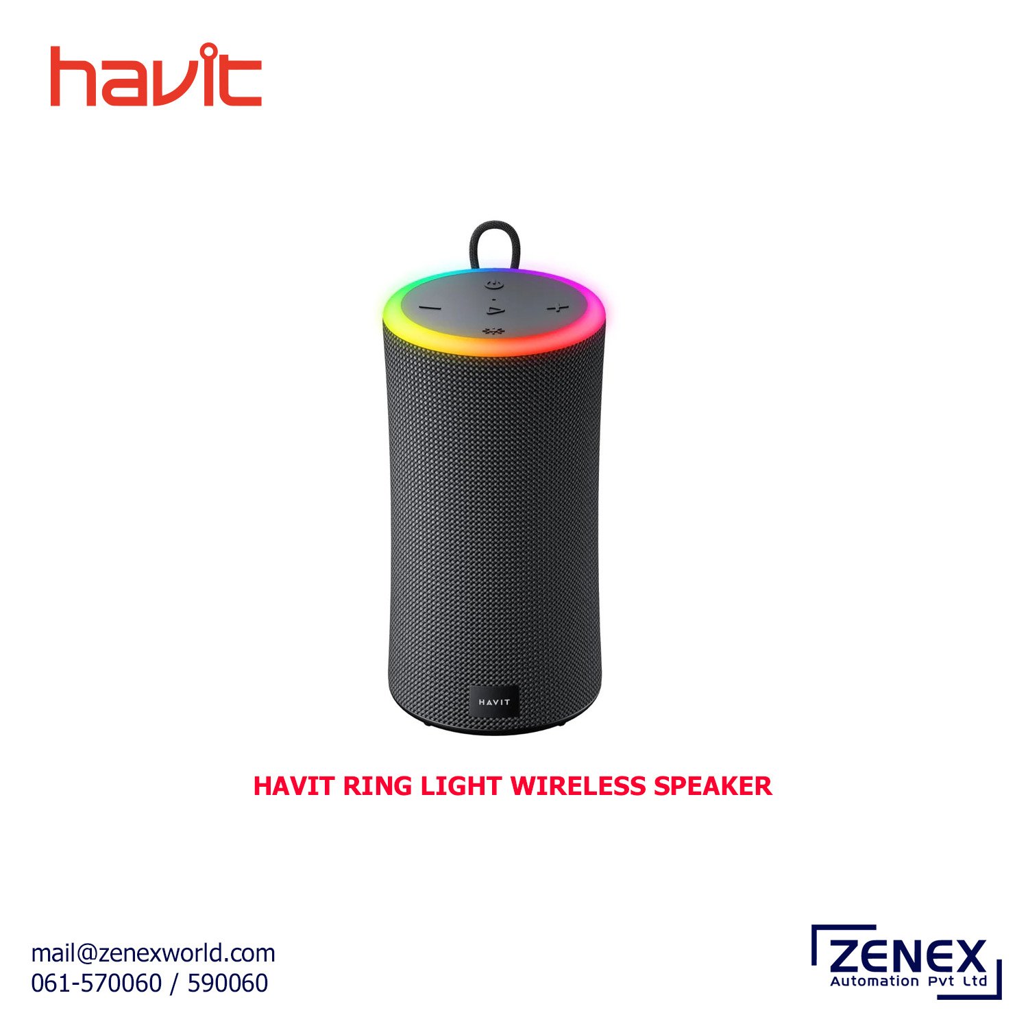 Zenex-Havit-Ring-Light-Wireless-Speaker_1 HAVIT RING LIGHT WIRELESS SPEAKER - Image 1