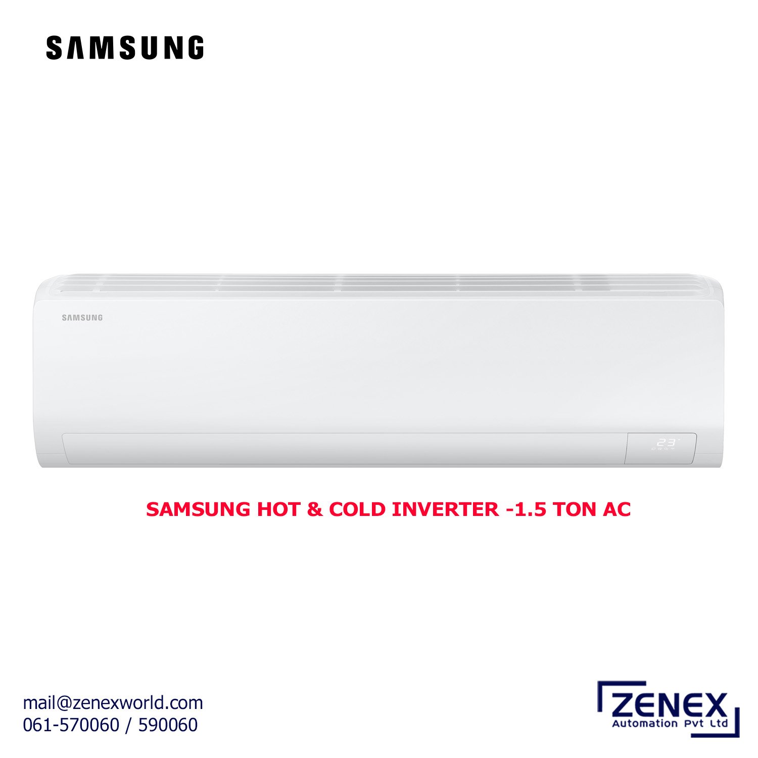Zenex-Samsung-Hot&Cold-Inverter-1.5-Ton-AC_1 SAMSUNG HOT & COLD INVERTER -1.5 TON AC (AR50F18C1RHNRC) - Image 1