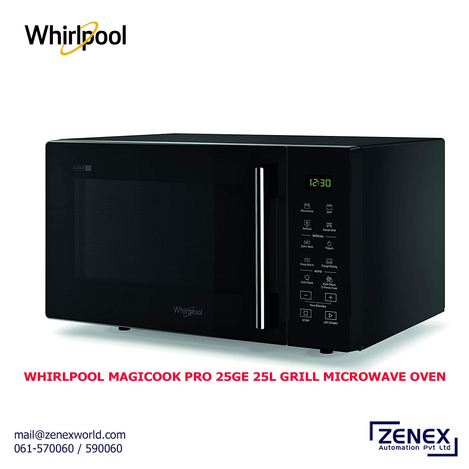 Zenex-Whirlpool-Magicook-Pro-25GE-25l-Grill-Microwave-Oven_1 WHIRLPOOL MAGICOOK PRO 25GE 25L GRILL MICROWAVE OVEN - Image 1
