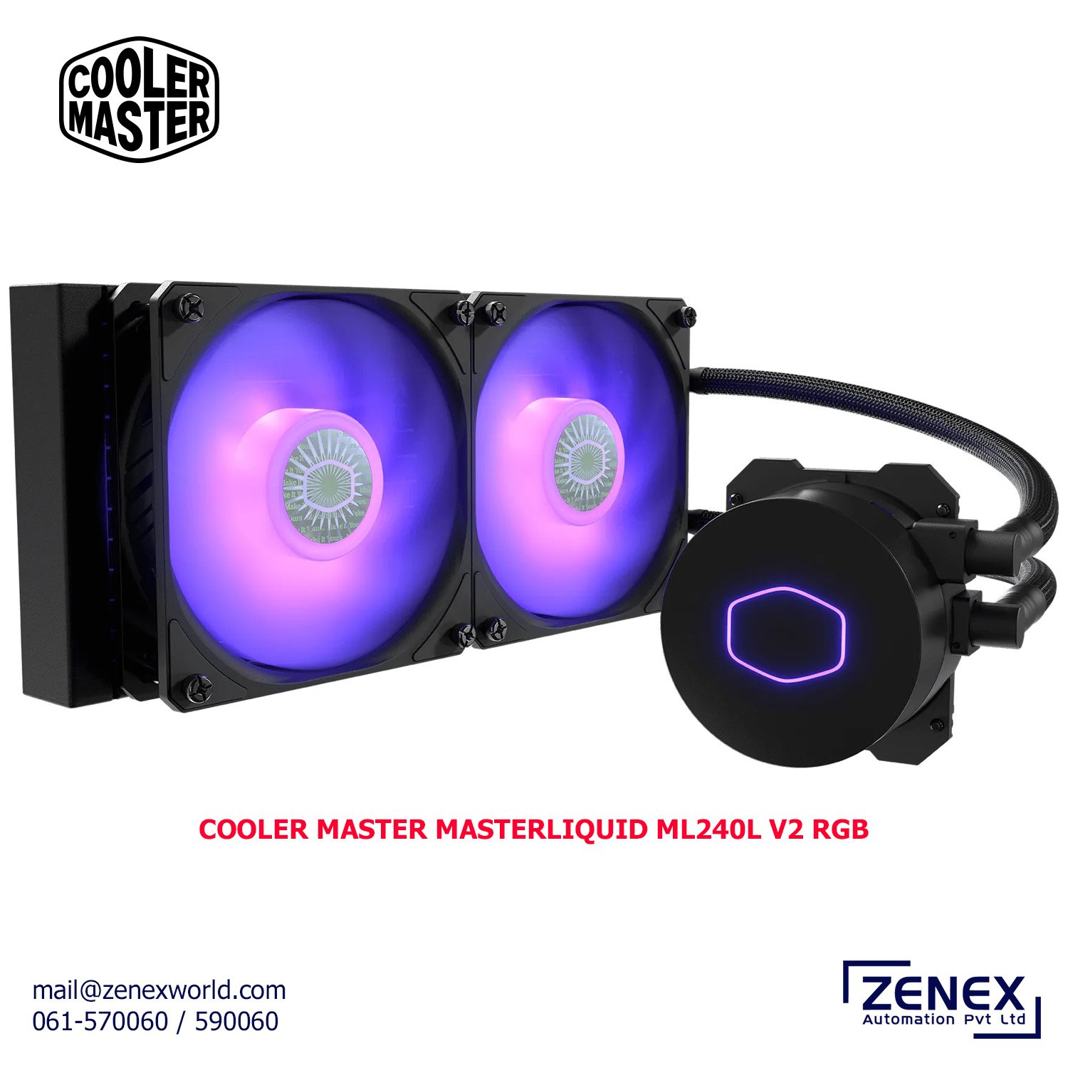 Zenex-Cooler-Master-Masterliquid-ML240L-V2_1 COOLER MASTER MASTERLIQUID ML240L V2 RGB - Image 1