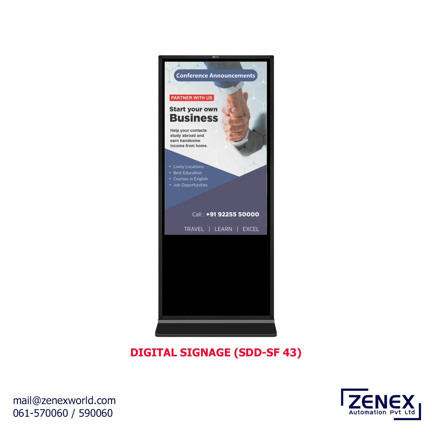 Zenex-Digital-Signage-SDD-SF-43_1 DIGITAL SIGNAGE (SDD-SF 43) - Image 1