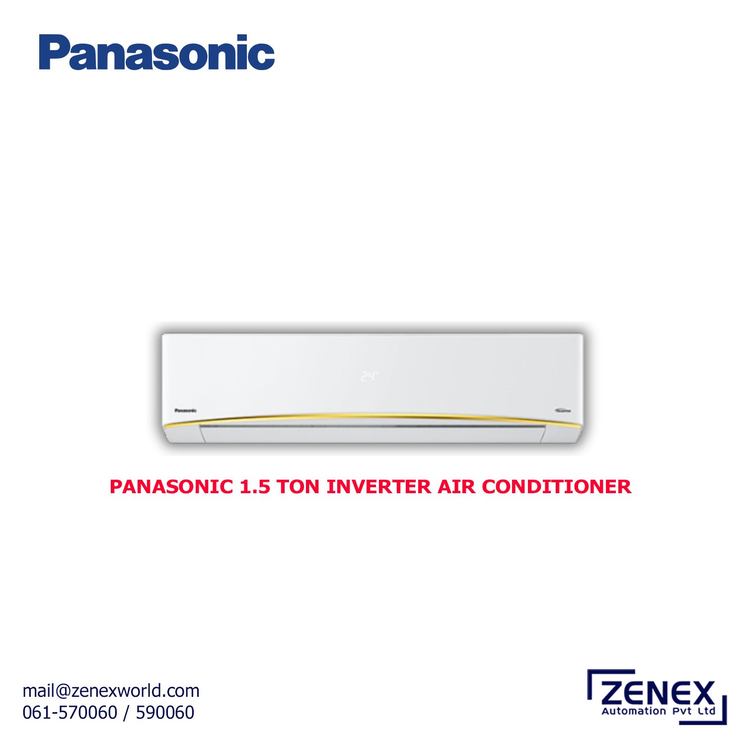 Zenex-Panasonic-1.5-Ton-Inverter-Air-Conditioner_1 PANASONIC 1.5 TON INVERTER AIR CONDITIONER (CSCU-KZ18YKY-8) - Image 1