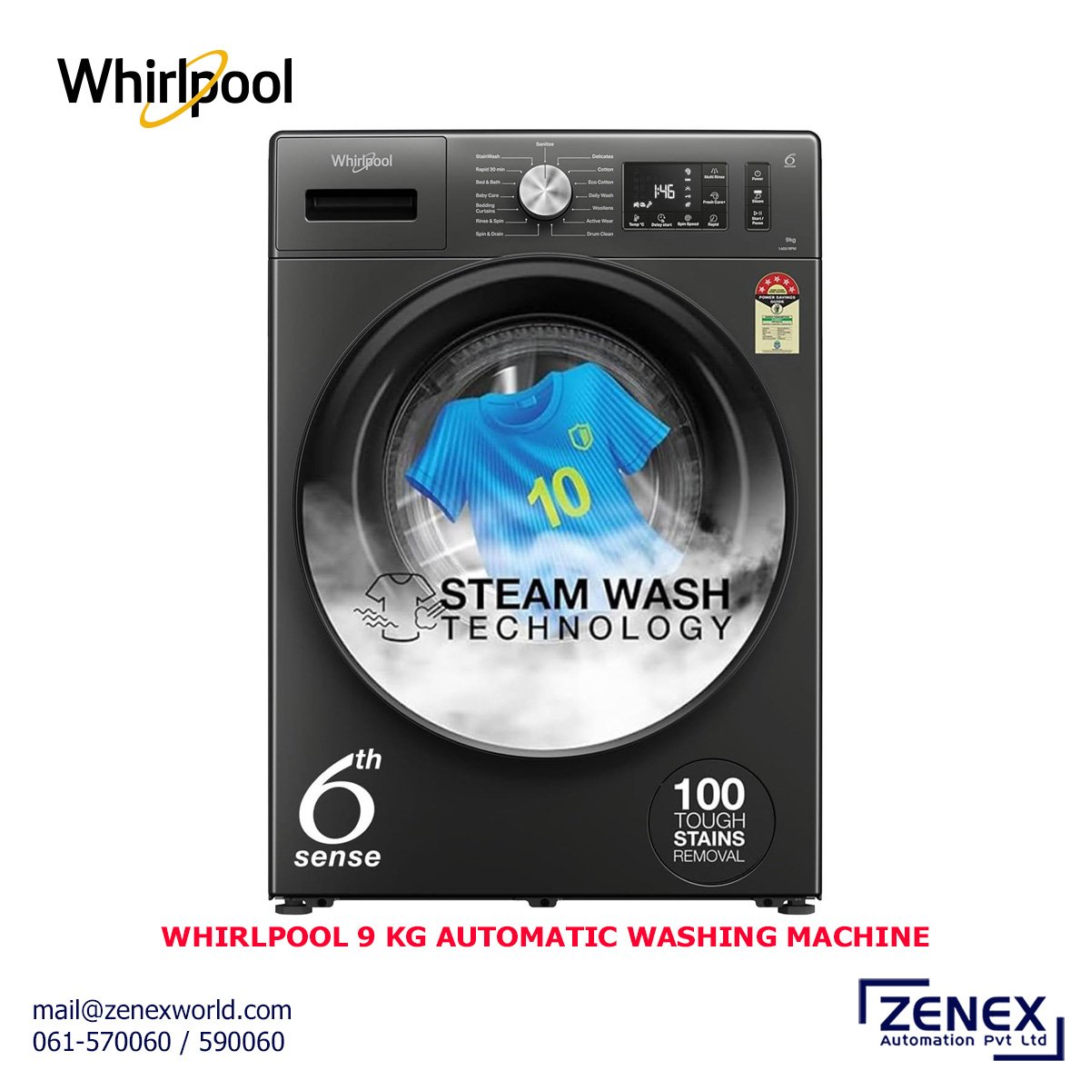 Zenex-Whirlpool-9Kg-Automatic-Washing-Machine_2 WHIRLPOOL 9 KG AUTOMATIC WASHING MACHINE (XS9014BWME) - Image 1