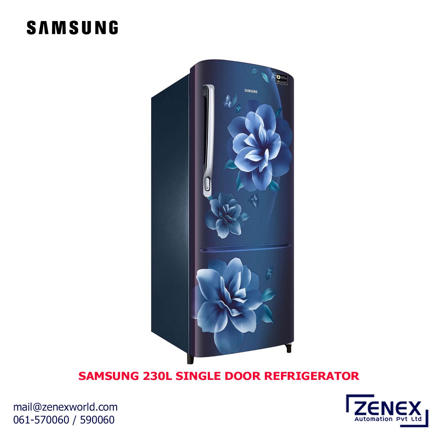 Zenex-Samsung-230L-Single-Door-Refrigerator-1 SAMSUNG 230L SINGLE DOOR REFRIGERATOR (RR24A272ZCU) - Image 1