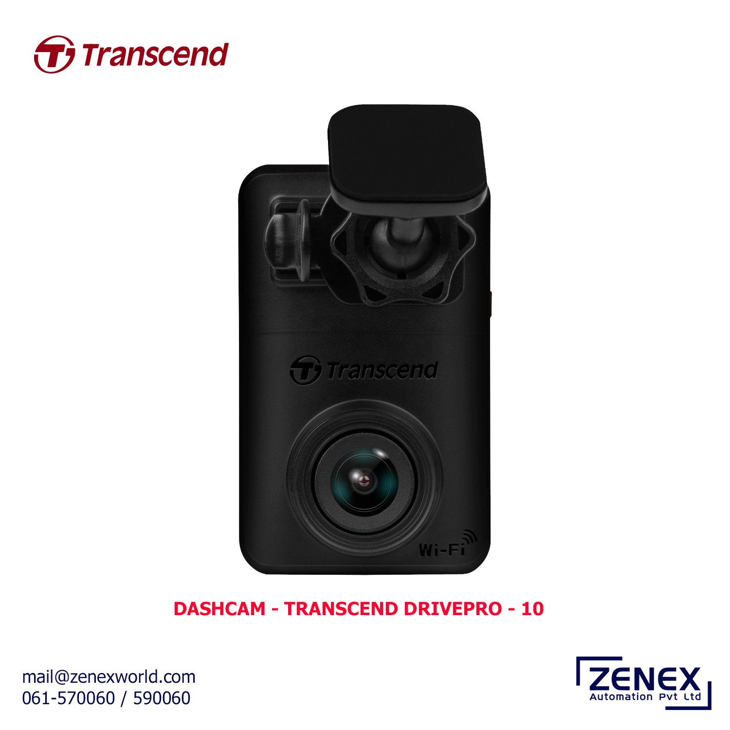 Zenex-Transcend-DrivePro-10_1 TRANSCEND DRIVEPRO 10 DASH CAMERA - Image 1