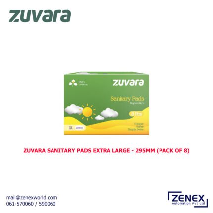 ZUVARA SANITARY PADS EXTRA LARGE - 295MM (PACK OF 8)