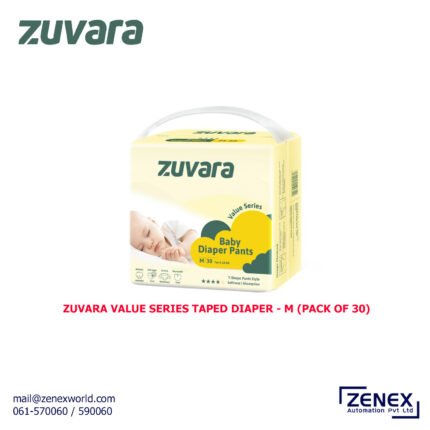ZUVARA VALUE SERIES TAPED DIAPER - M (PACK OF 30)